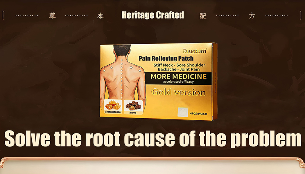 Faustum Gold Pain Relieving Patch: Target the Source of Your Pain